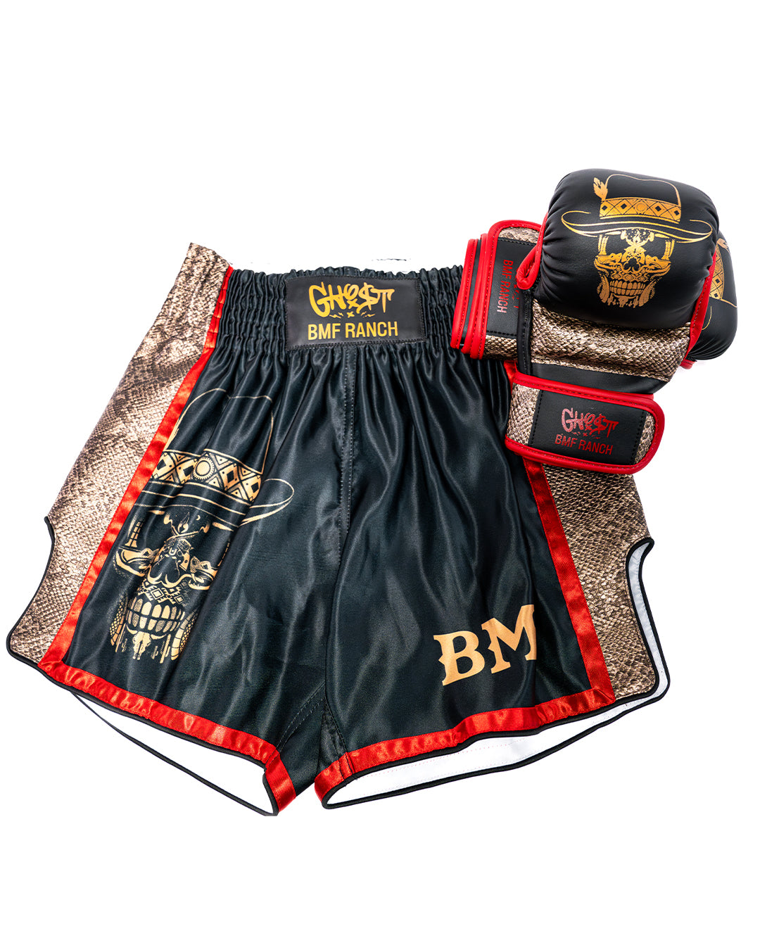 Black Red Snake BMF Shorts