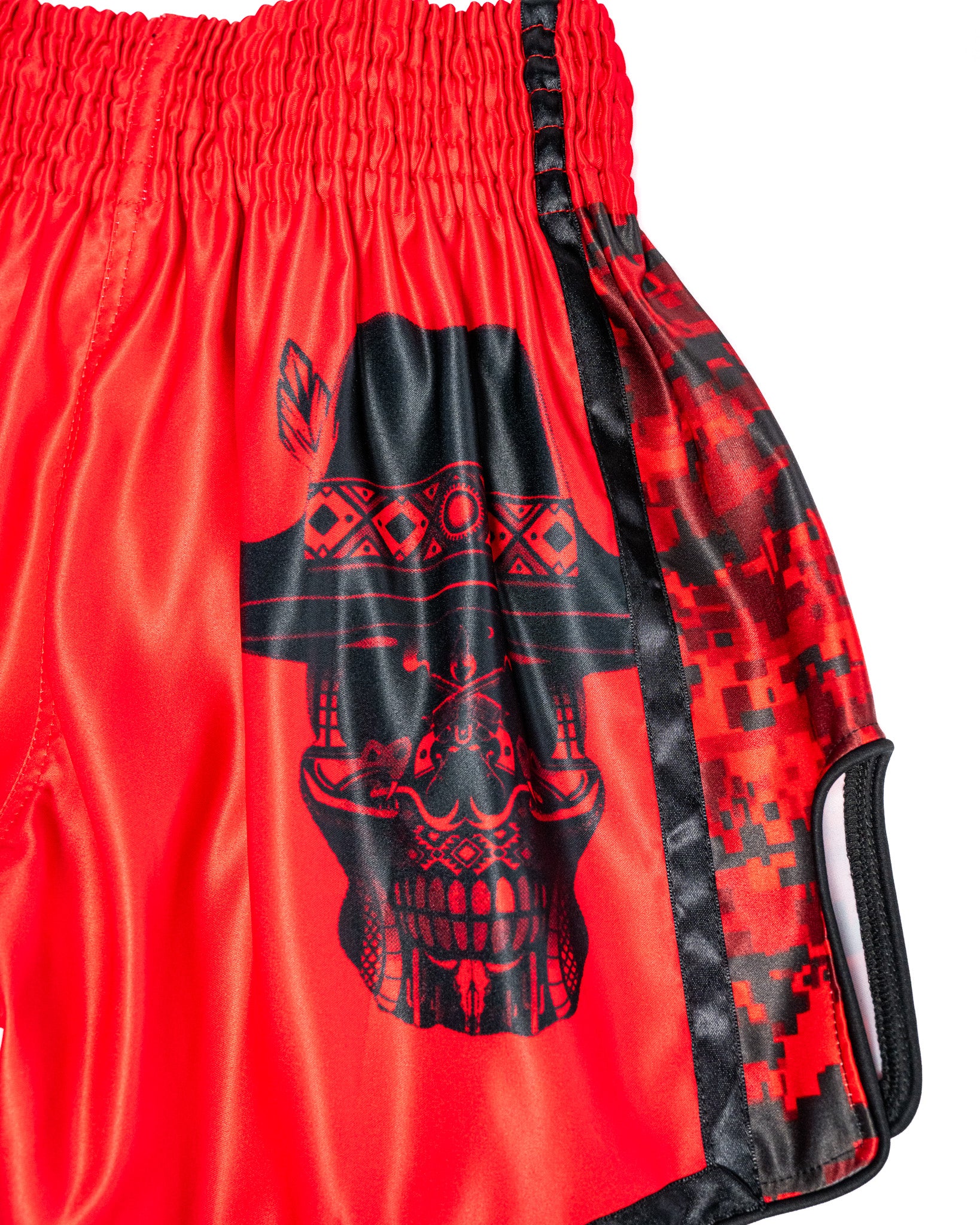 Black and Red BMF Shorts