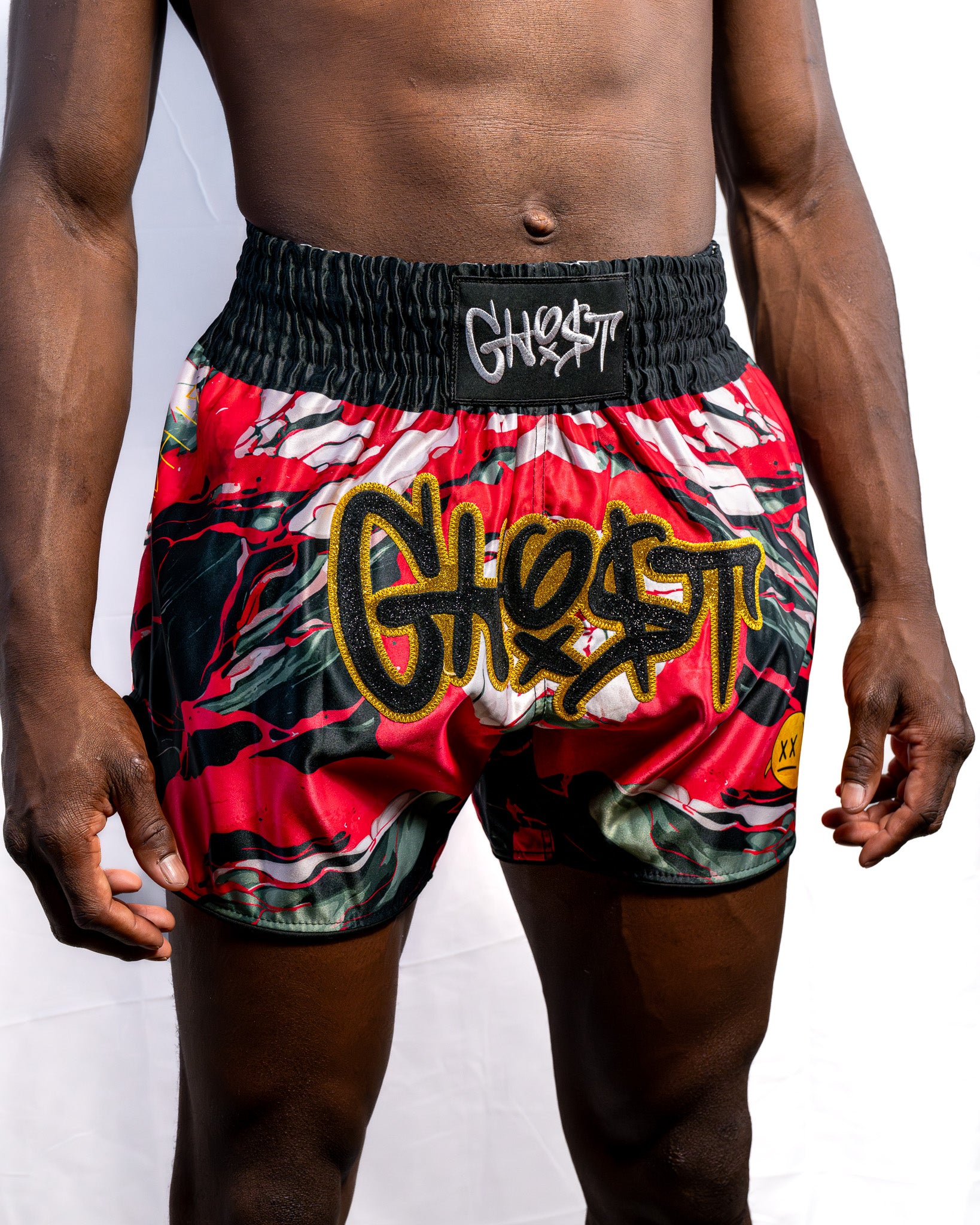 Red, White and Gold Shorts