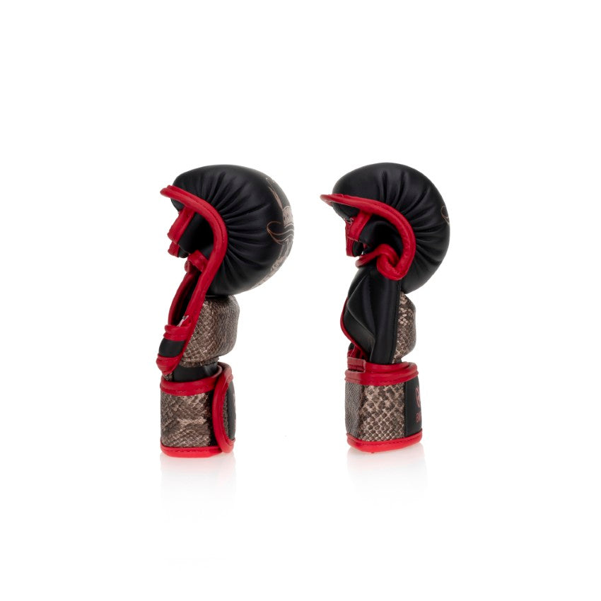 Black Red Snake BMF Gloves