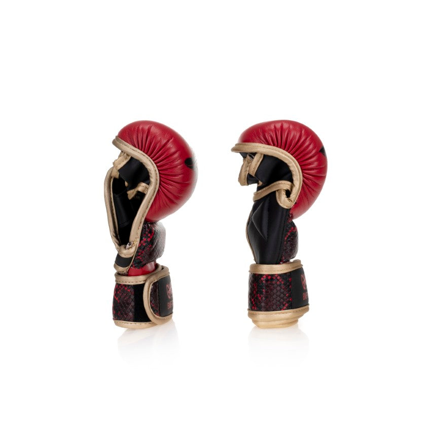 Black Red Gold BMF MMA Gloves