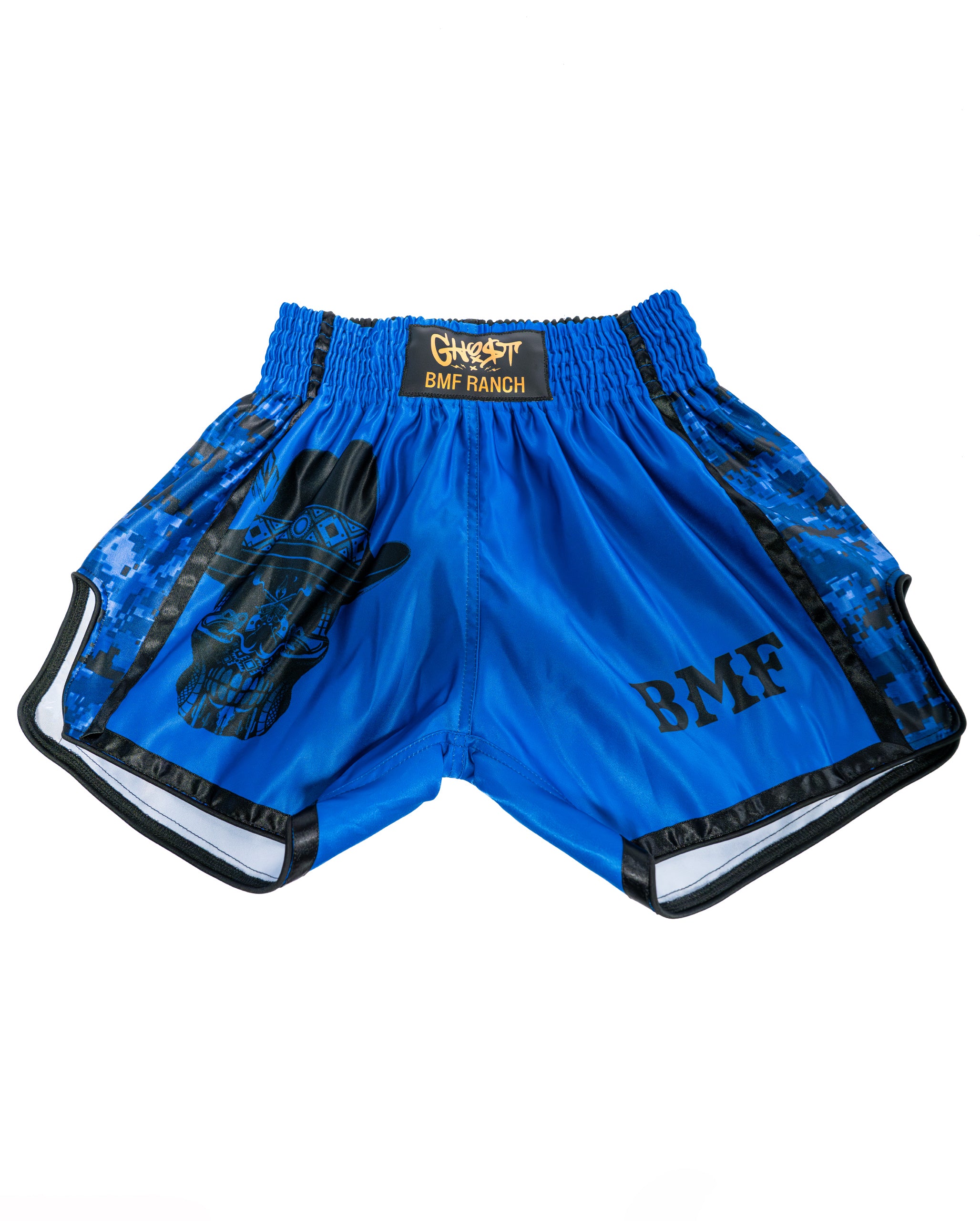 Blue and Black BMF Shorts