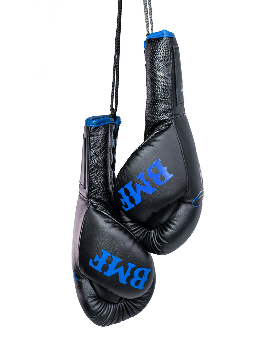 GH05T X BRAND  X BMF Ranch "Wild Card" Blue Lace-up Boxing  Gloves