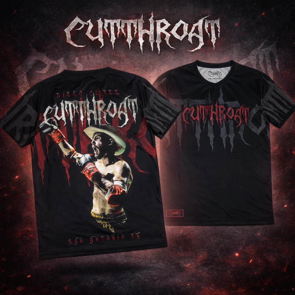 Diego"Cuthroat" Cortez GH05T X BRAND Collab Fight Shirt