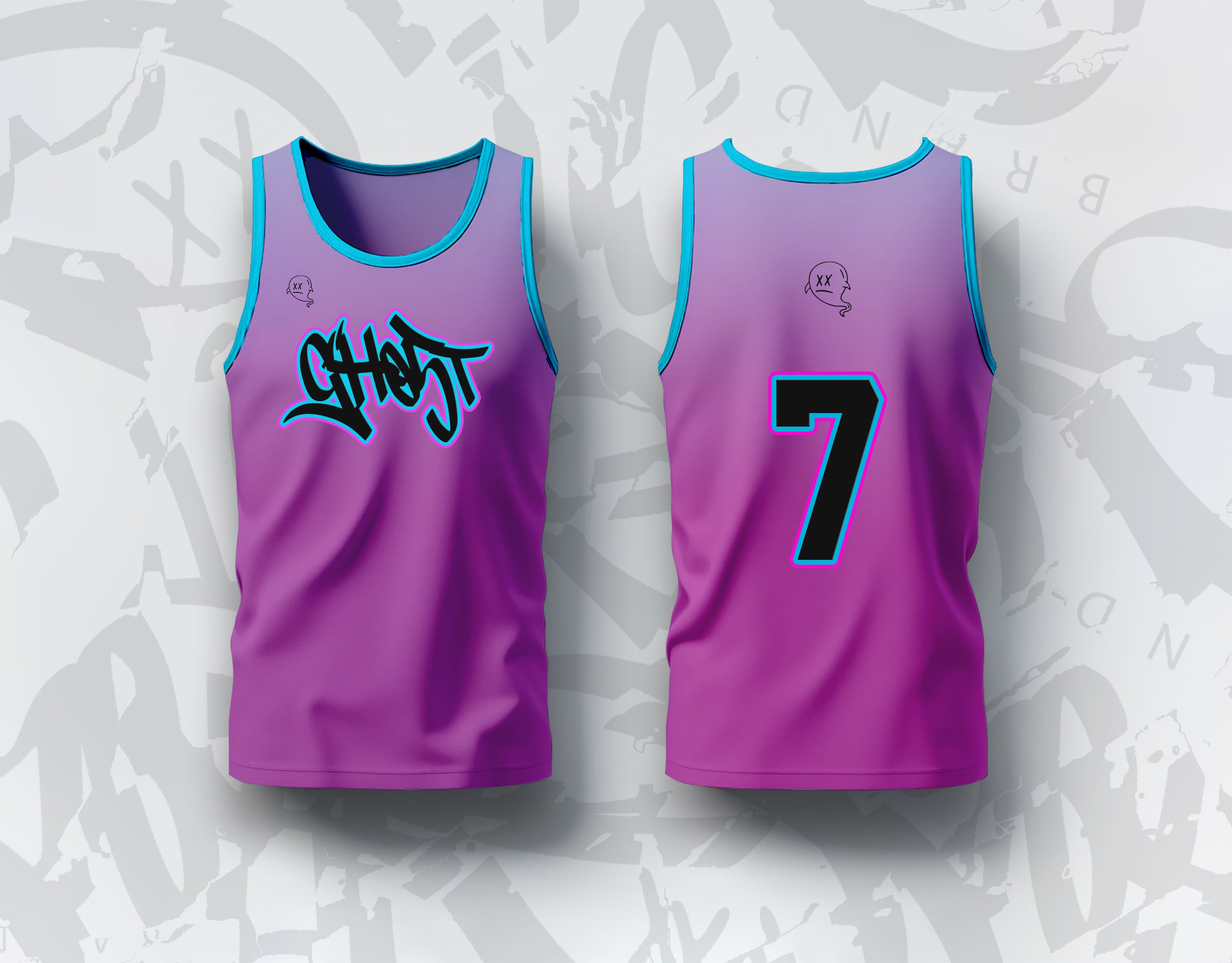 GH05T X BRAND “Miami Vice” Pink Jersey