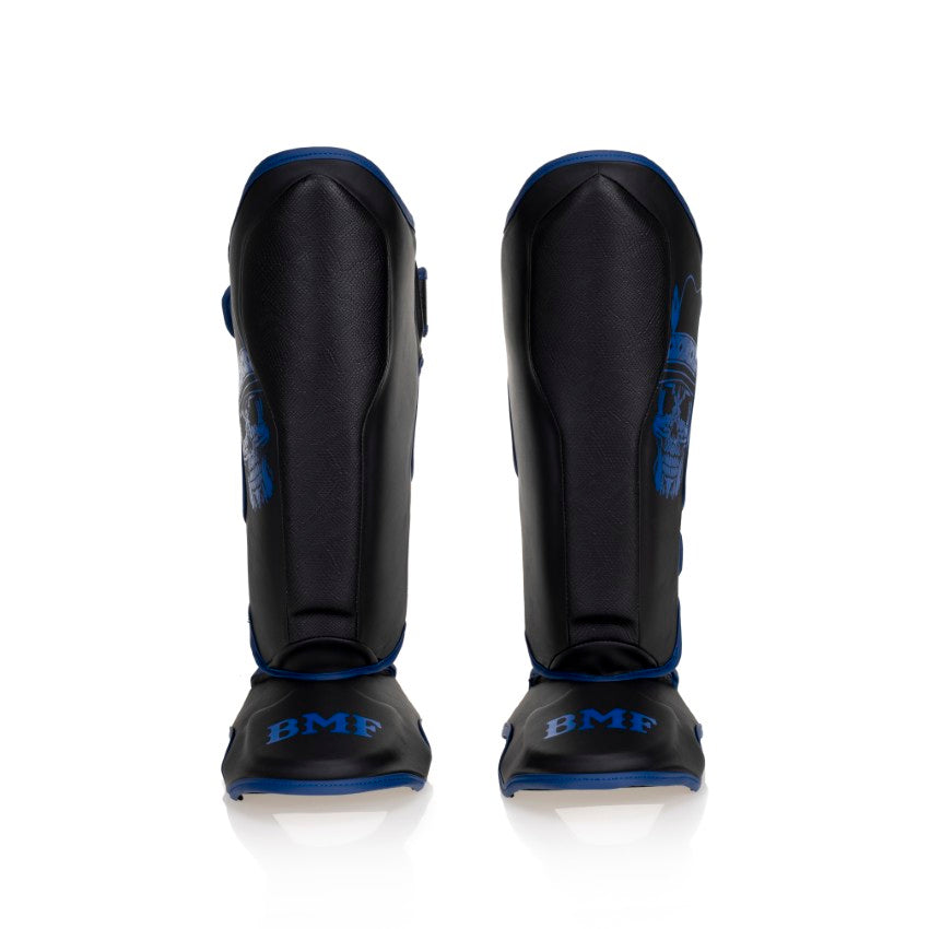 GH05T X BRAND X BMF Black and Blue Shin guards