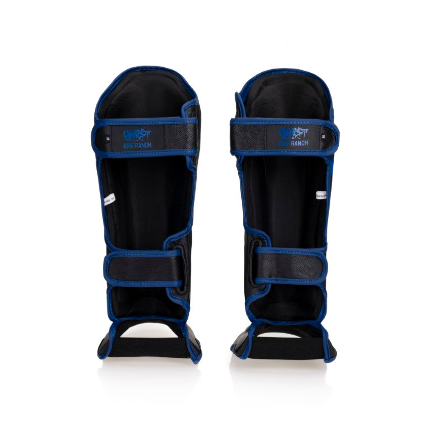 GH05T X BRAND X BMF Black and Blue Shin guards