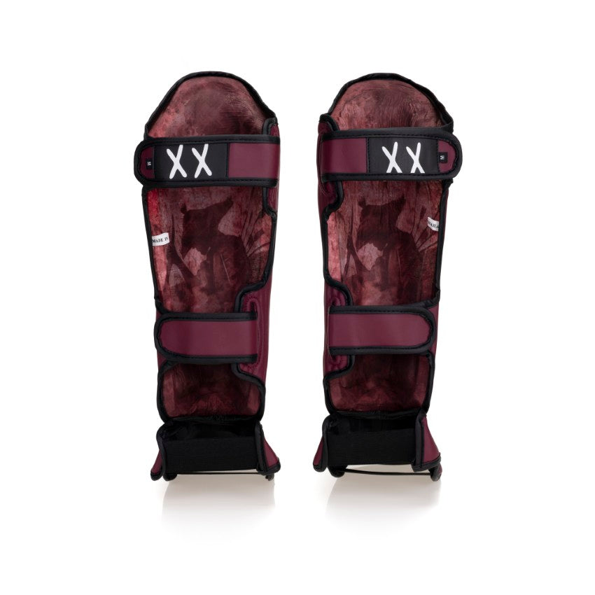 *SOLD OUT*Maroon GH05T X BRAND GHV1 Shin Guards W/ Ronin Liner