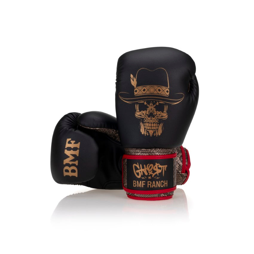 Red, Black and Gold BMF Gloves