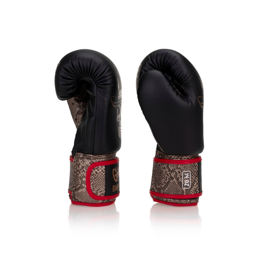 Red, Black and Gold BMF Gloves