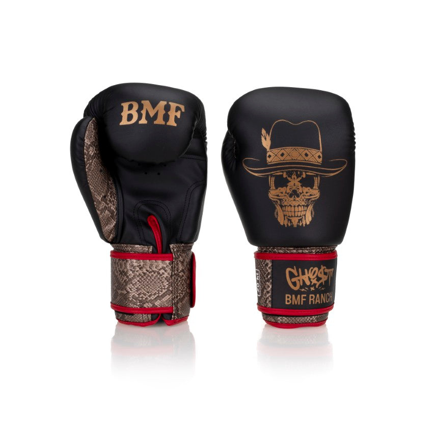 Red, Black and Gold BMF Gloves