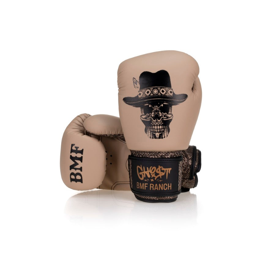 GH05T X BMF Ranch "Sand" Premium Velcro Boxing Glove