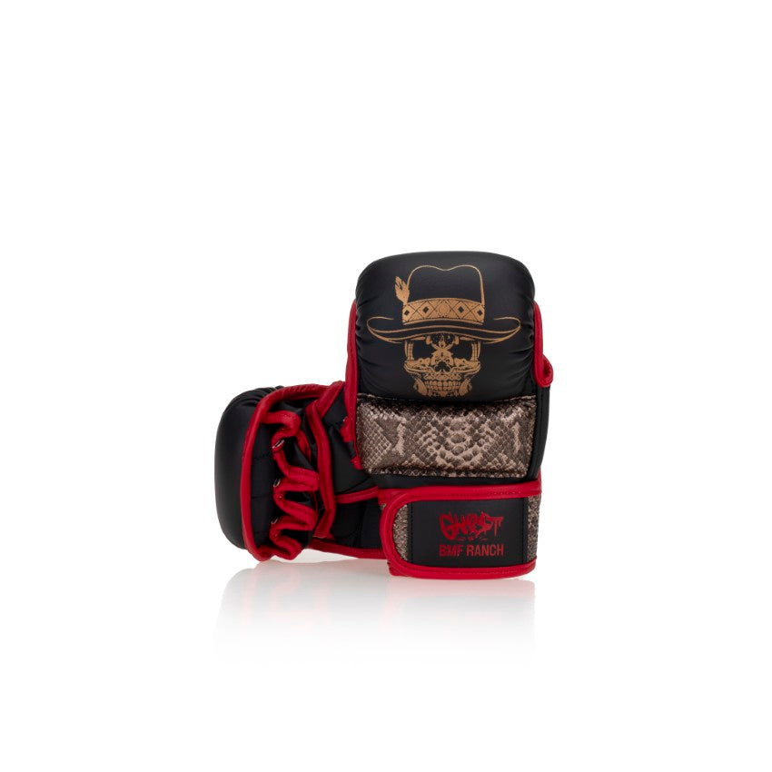 Black Red Snake GH05T X BRAND BMF Gloves