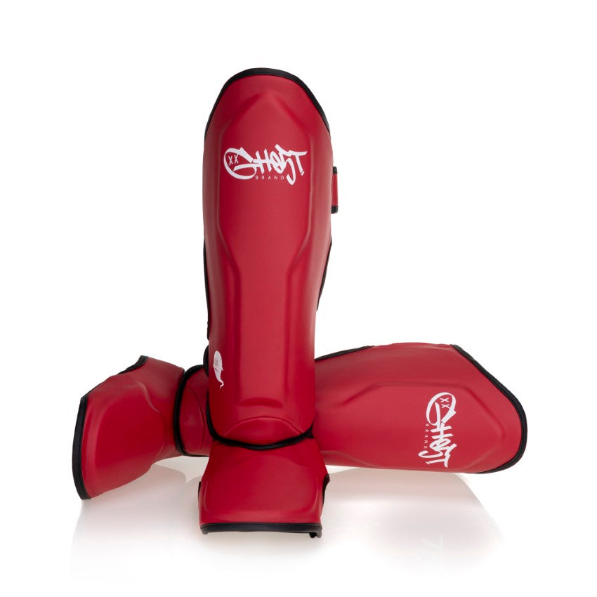 Red GH05T X BRAND GHV1 Shin Guards