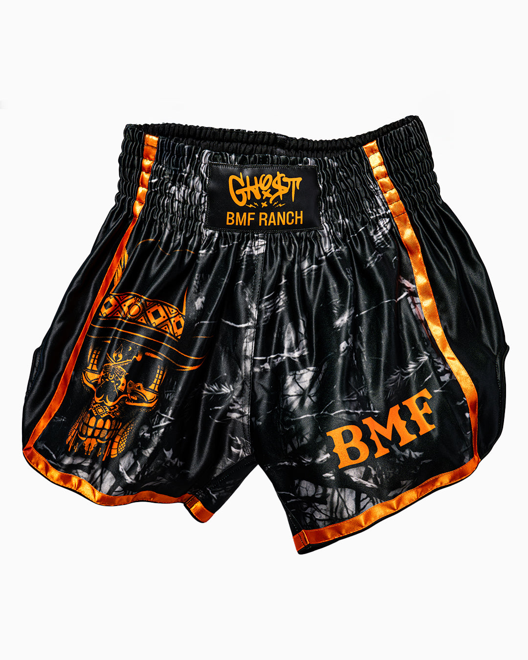 GH05T X BMF Ranch "Forrest Camo" Muay Thai Shorts