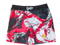 White and Red Marble GH05T X BRAND Hybrid Shorts
