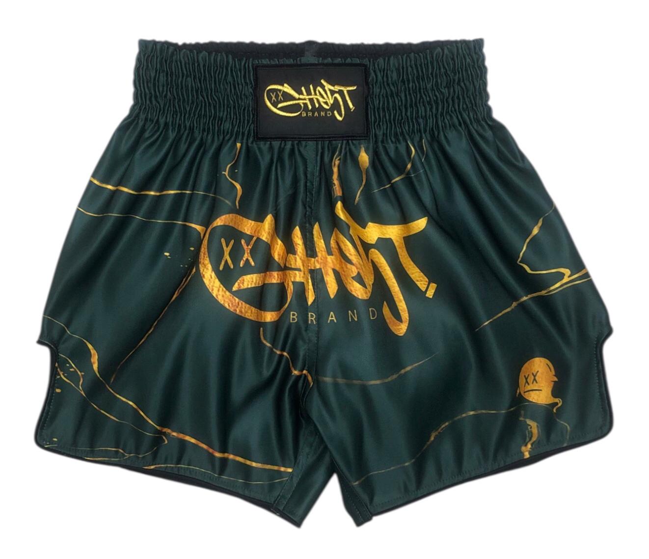 "Kintsugi" Muay Thai Shorts - Emerald
