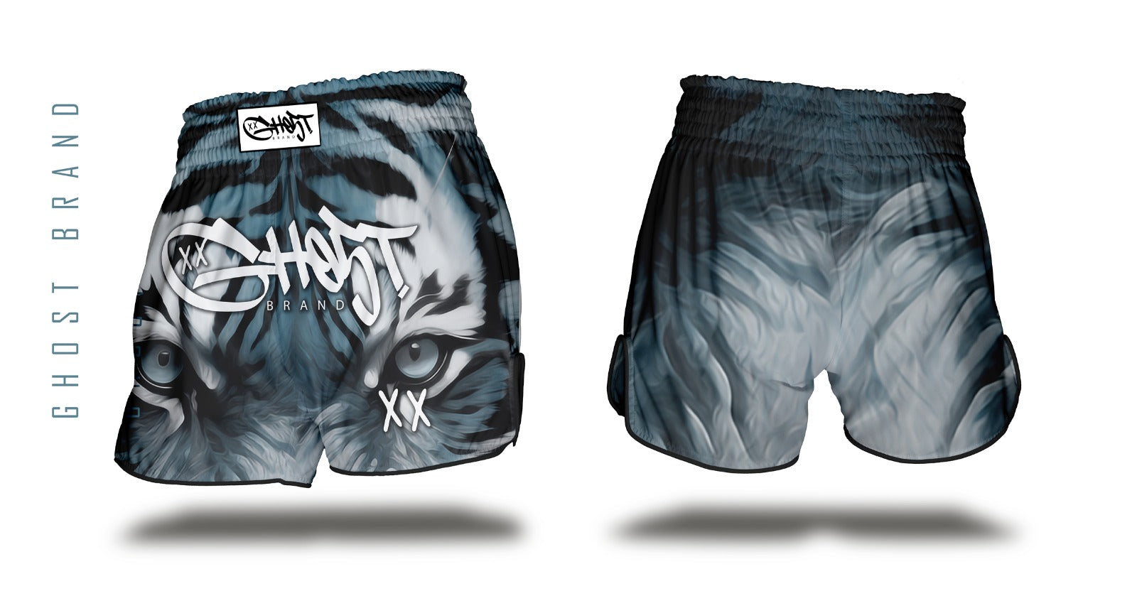 Tiger Eye Muay Thai Shorts -Blue