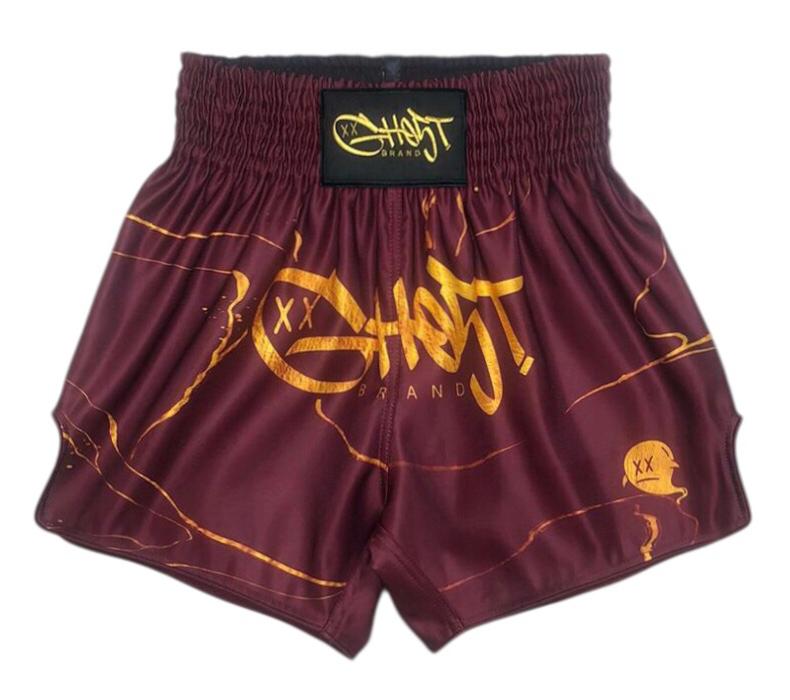 "Kintsugi" GH05T X BRAND Muay Thai Shorts -Ruby