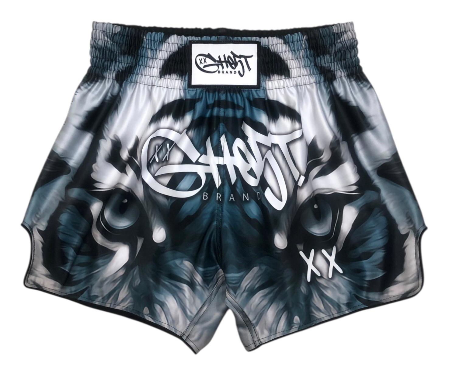 "Eye of the Tiger" Muay Thai Shorts -Blue