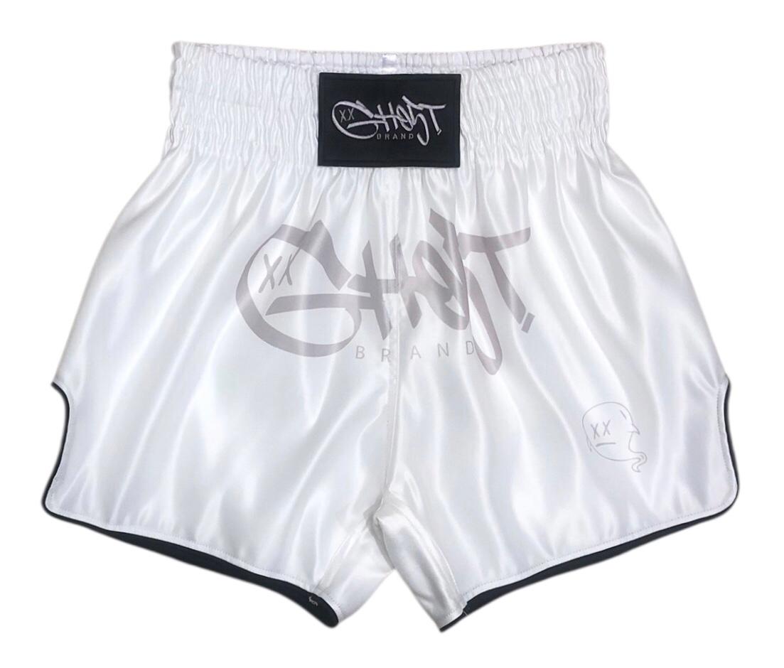 GH05T X BRAND Muay Thai Shorts-Pearl