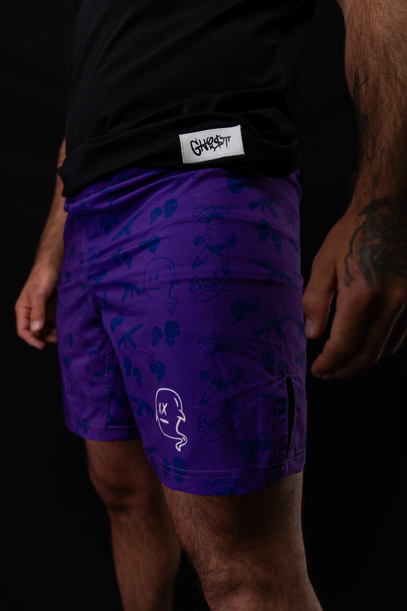 GH05T X BRAND X "Groovy King" MMA Hybrid Short