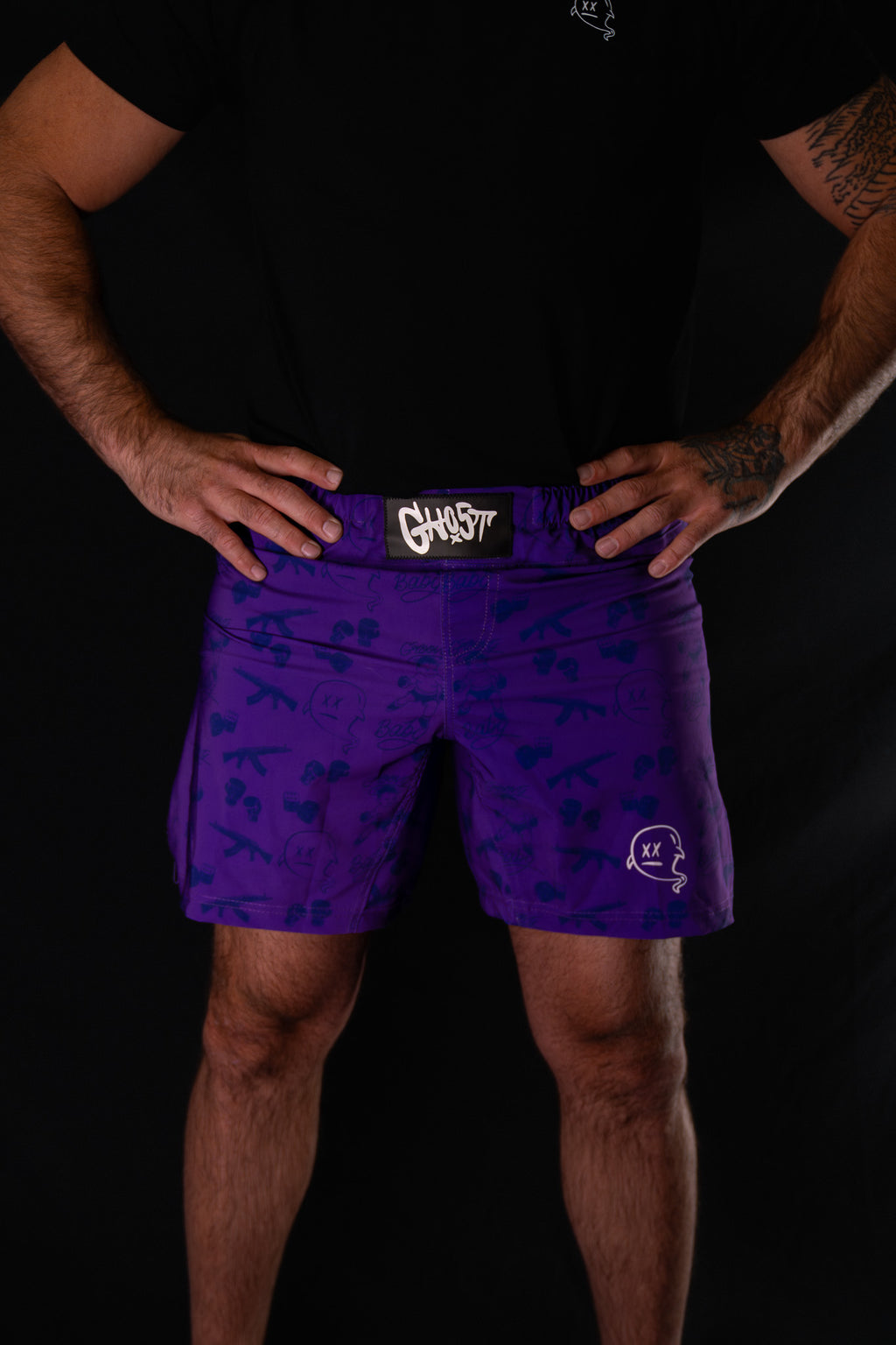 GH05T X BRAND "Groovy King" MMA Hybrid Short