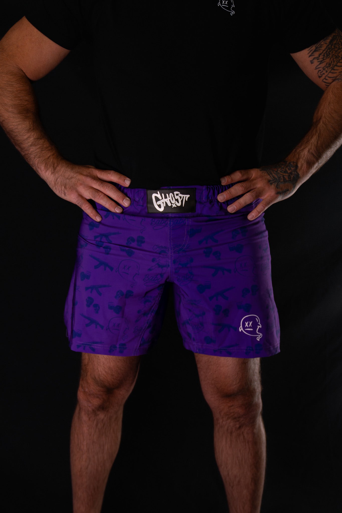 GH05T X BRAND X "Groovy King" MMA Hybrid Short