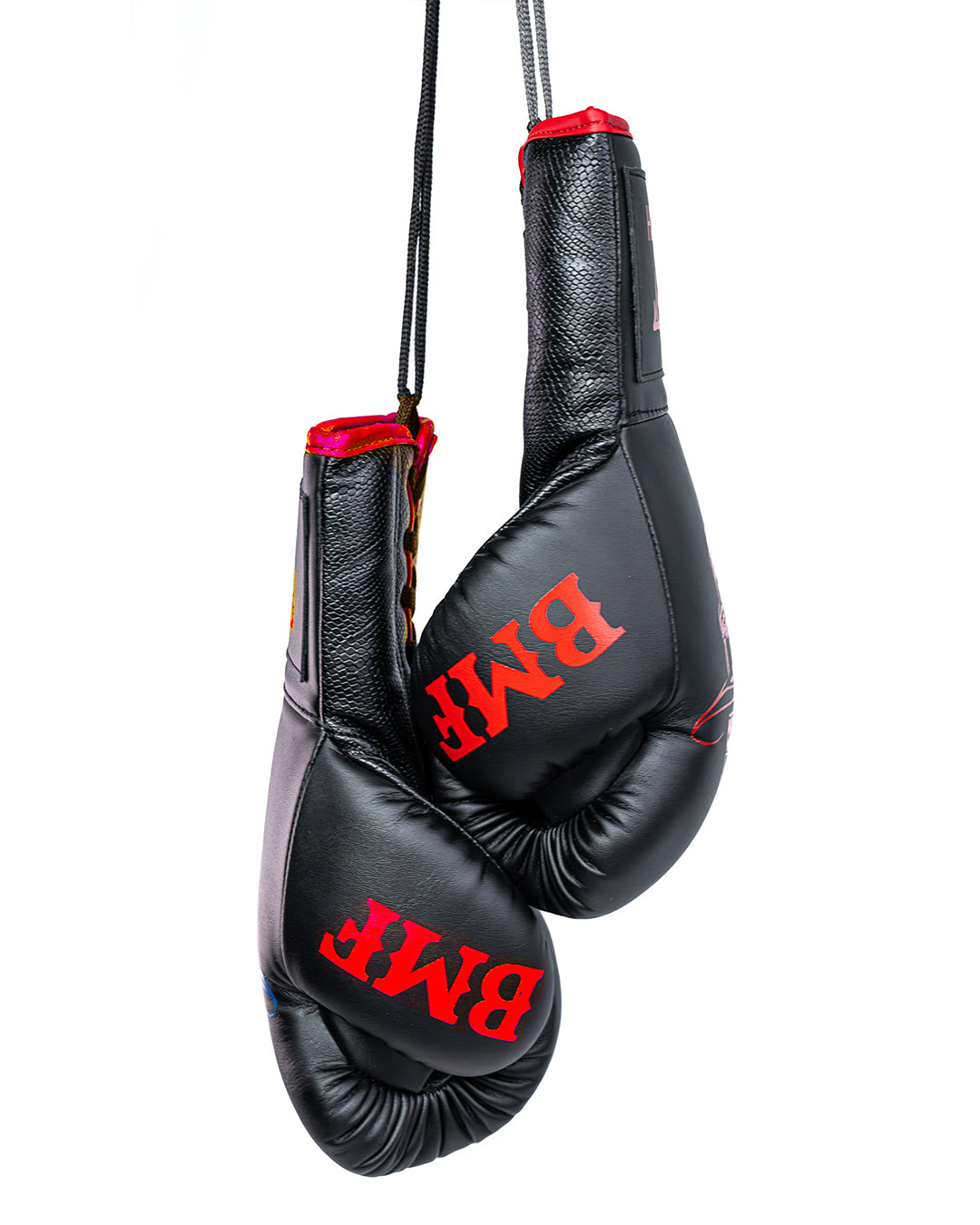 GH05T X BMF Ranch "Wild Card" Red Lace-up Boxing  Gloves