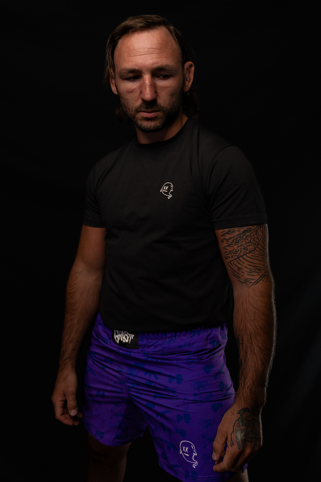 GH05T X BRAND "Groovy King" MMA Hybrid Short
