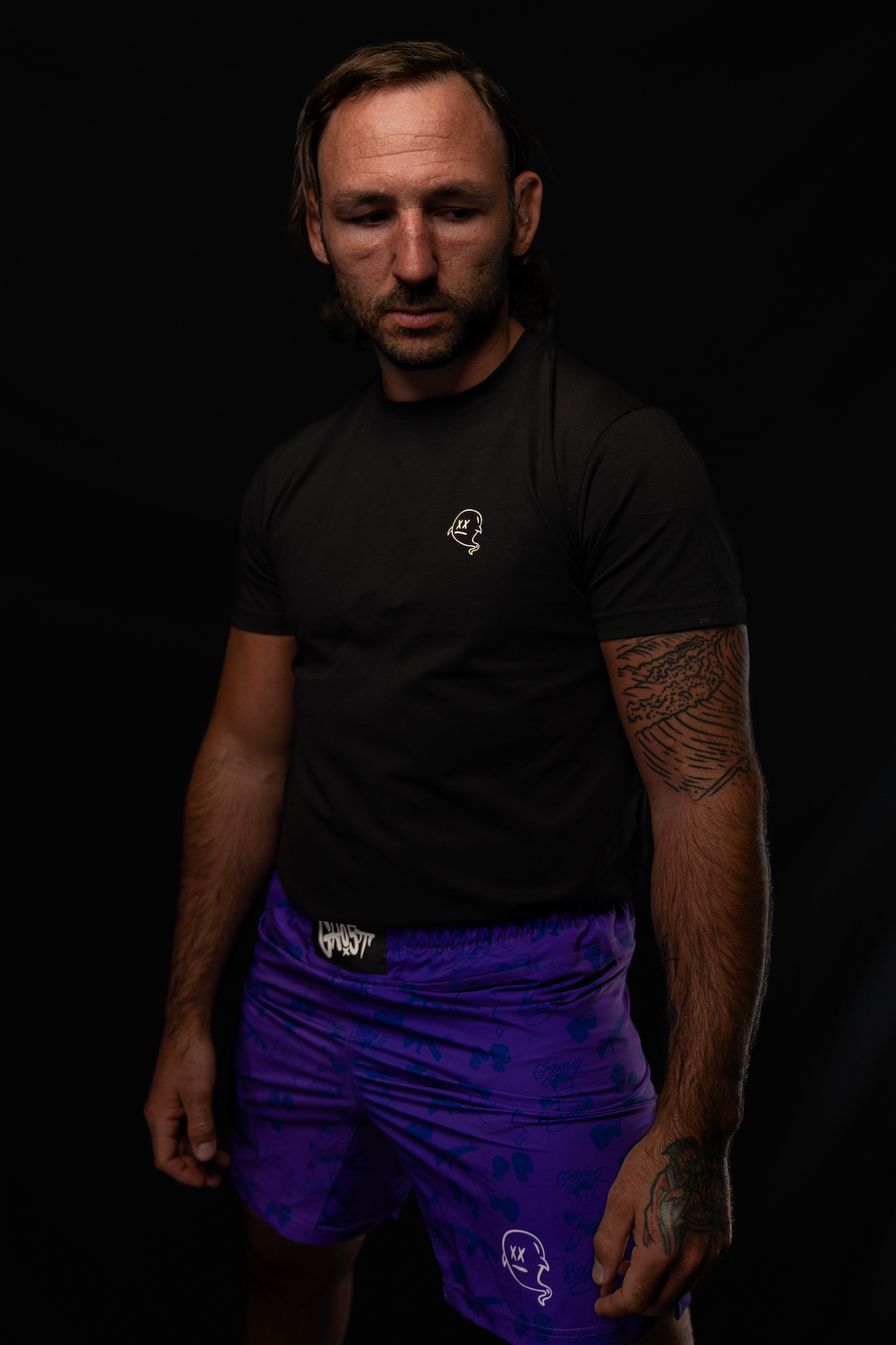 GH05T X BRAND X "Groovy King" MMA Hybrid Short