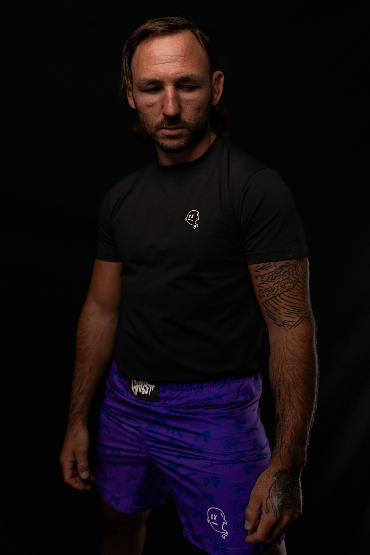 GH05T X BRAND "Groovy King" MMA Hybrid Short