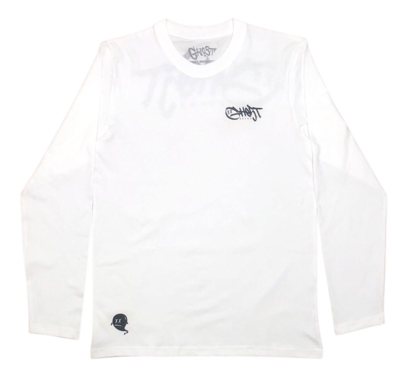 White Long Sleeve GH05T V3 Tee