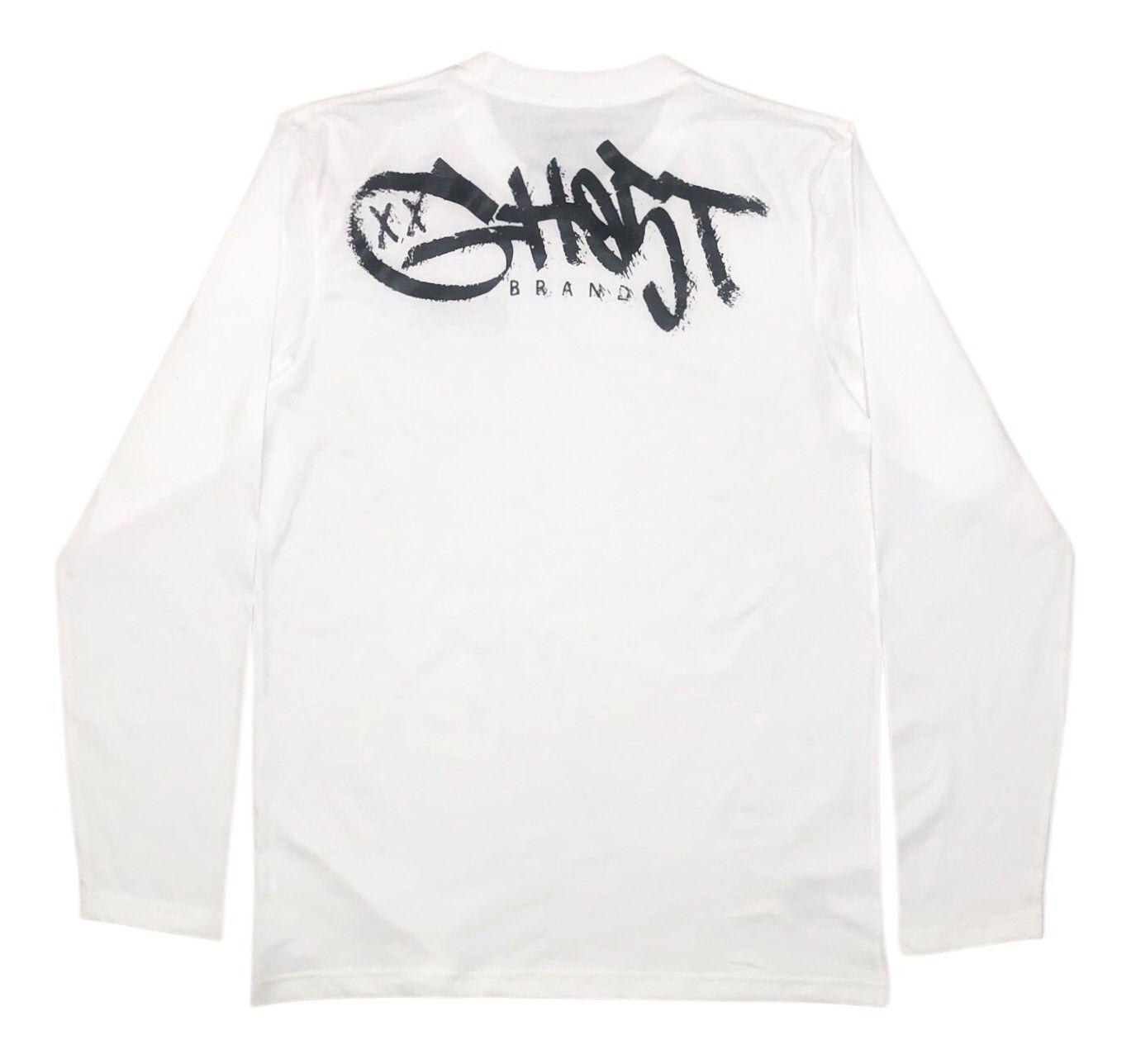 White Long Sleeve GH05T V3 Tee