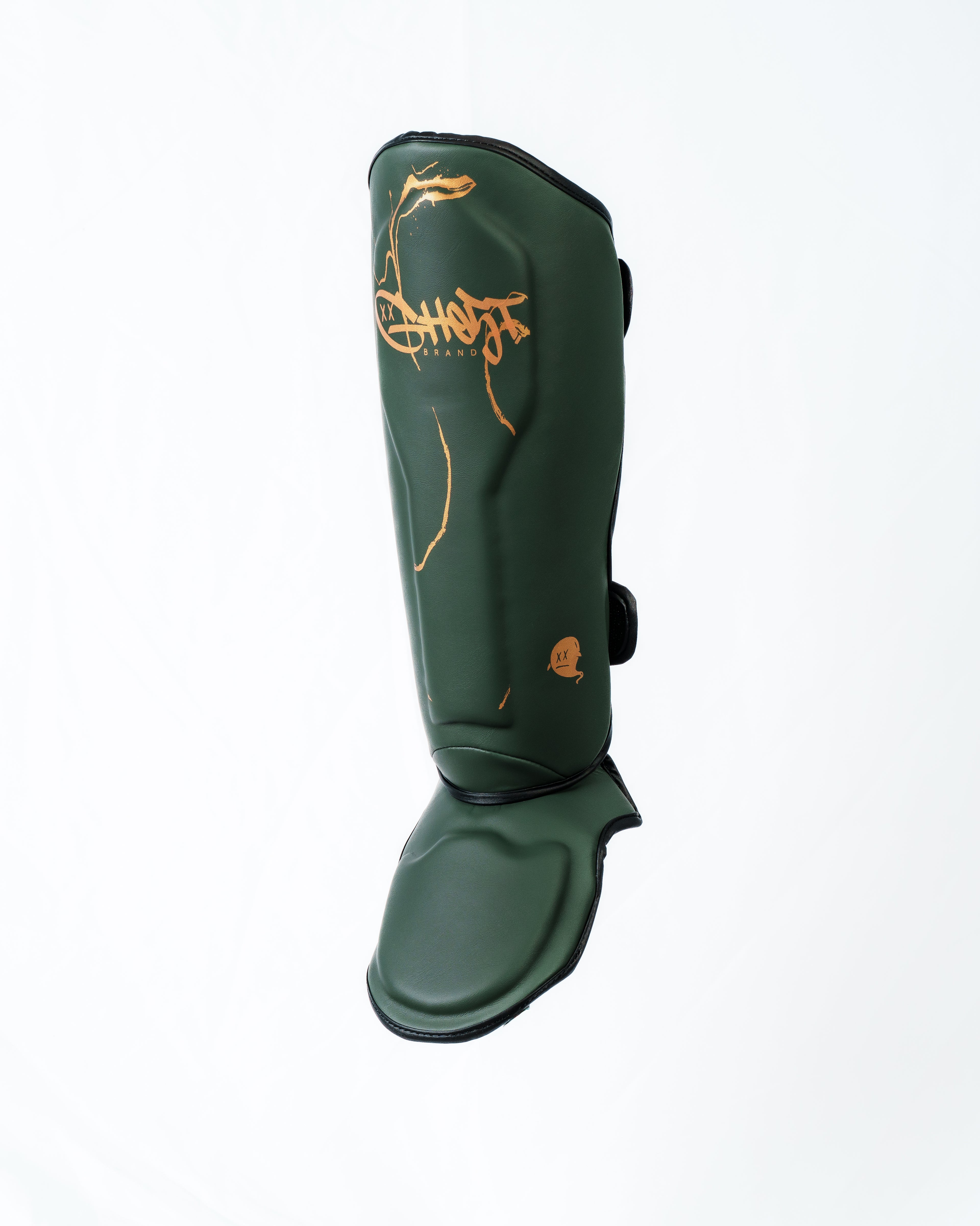 "Kintsugi" GH05T X BRAND GHV1 Shin Guards - Emerald